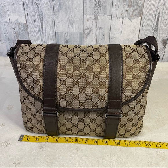 GUCCI canvass messenger bag - Picture 10 of 16